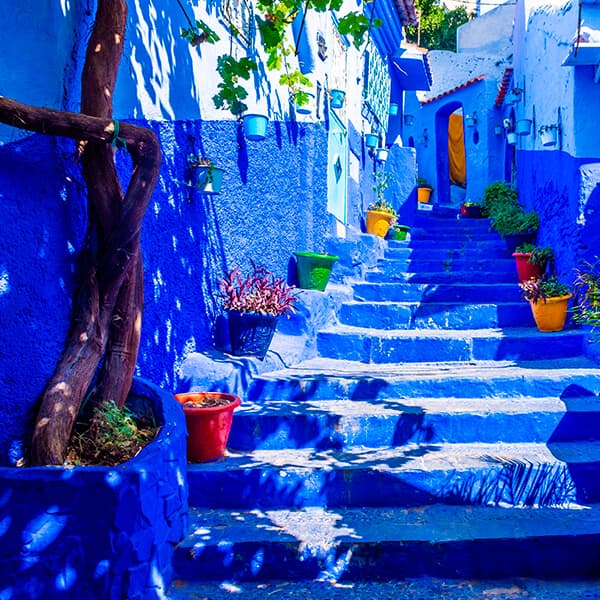 Uso de eSIM en la ciudad azul de Chefchaouen