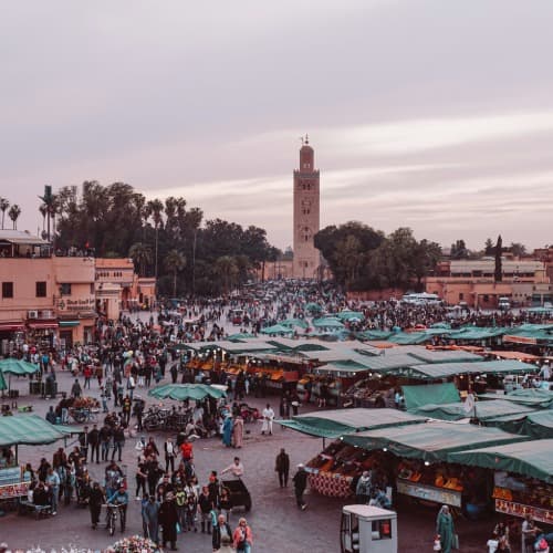 Uso de eSIM en los zocos de Marrakech